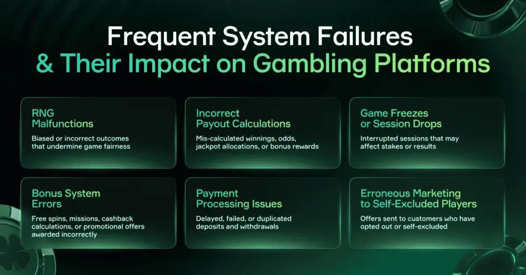 Impact of System Failures on Gambling Platforms