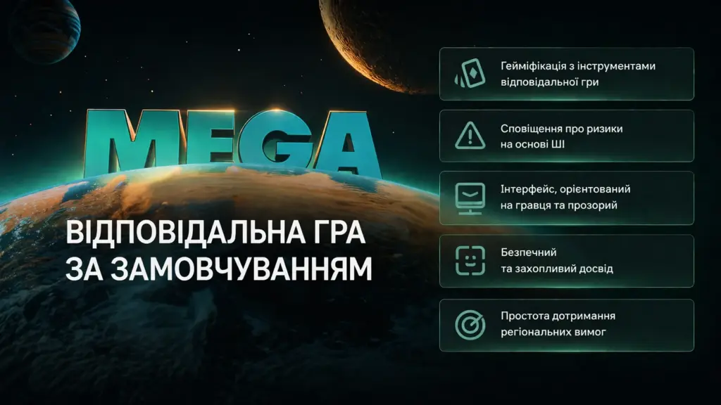 Soft2Bet MEGA відповідальна гра за замовчуванням infographic