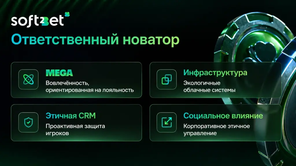 Soft2Bet ответственный новатор инновации и устойчивое развитие инфографик